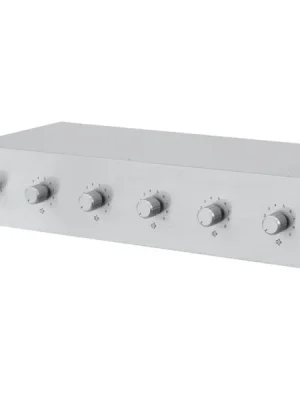 Omnitronic 6-ti zónový PA ovladač hlasitosti 20W stereo, stříbrný Akce