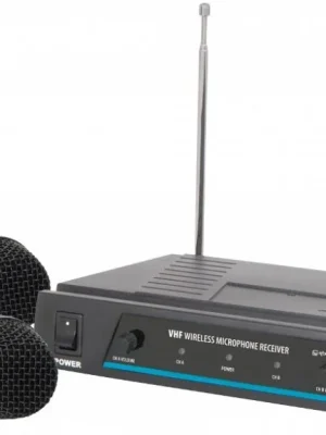 QTX VHF-2, bezdrátový dvoukanálový VHF mikrofon s frekvencemi 174,1 + 175 MHz Aktuální