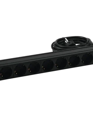 Prodlužovací kabel R-19-8 1U, černý Expresní Doručení