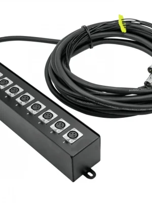 Sleva Omnitronic MUS-810, multicore kabel se stageboxem, 8IN XLR, 10 m