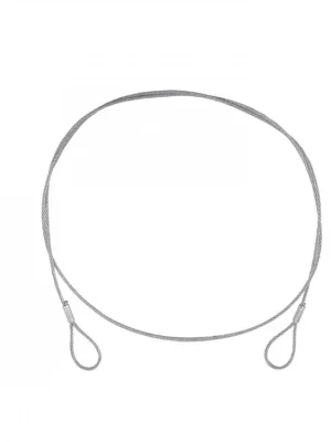 Nejlepší Cena Ocelové jistící lanko 3 mm x 900 mm (SC), stříbné bez karabiny