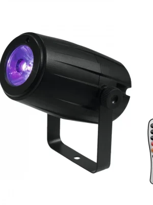 Autentický Eurolite LED PST-5 Spot reflektor, 1x5W QCL, IR, černý