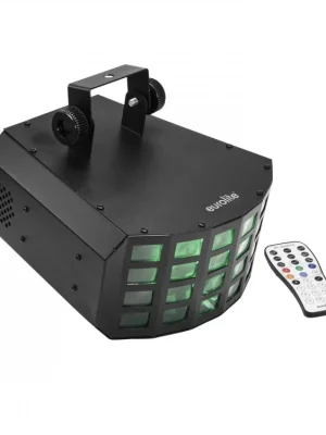 Víkendová Akce Eurolite LED Derby 5x10W RGBWA, DMX, IR, paprskový efekt