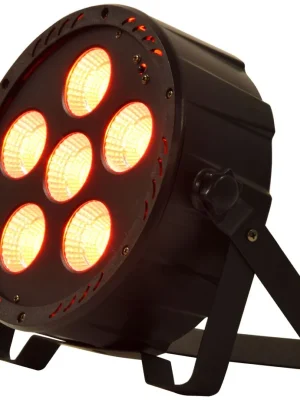 QTX PAR-180 Výkonný PAR reflektor, 6x 30W RGB, DMX - rozbaleno (SA154038) - rozbaleno (BS100403) Jen Po Omezenou Doba