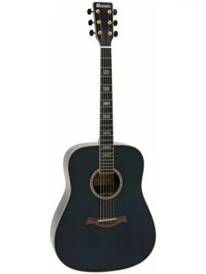 Sezónní Sleva Dimavery TW-85, akustická kytara typu Dreadnought, černá