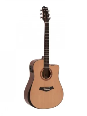 Dimavery ASW-60, elektroakustická kytara typu Dreadnought, přírodní Vrácení Zdarma