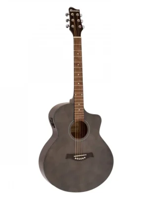 Must-Have Dimavery STW-50, elektroakustická kytara typu Mini Jumbo, hnědá