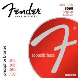 Bezpečná Platba Struny pro akustickou baskytaru Fender 8060 Acoustic Bass Strings Phosphor Bronze .45-.100