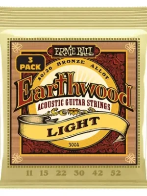 Struny kovové pro akustickou kytaru Ernie Ball EB 3004 - 11/52 - 3 Pack Aktuální