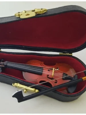 Miniatura housle v kufříku Poslední Šance