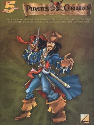 Výhodná Nabídka 5 Finger Piano - Pirates of The Caribbean / osm známých filmových melodií pro 5 prstů na klavír