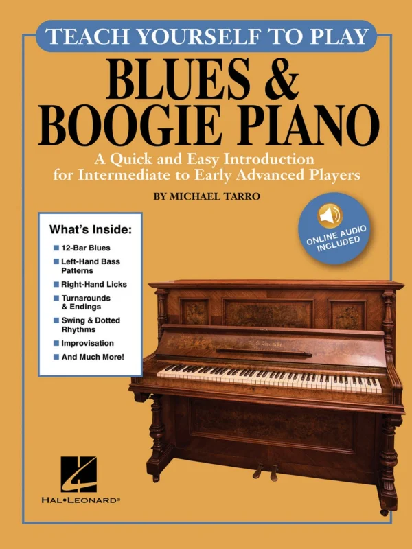 BLUES & BOOGIE PIANO + Audio Online / učebnice pro mírně pokročilé samouky Speciální Cena