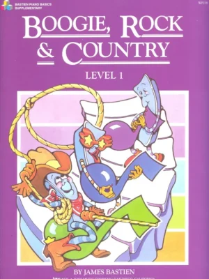 BOOGIE, ROCK & COUNTRY 1 by James Bastien / 12 velmi jednoduchých skladeb pro klavír Oblíbený