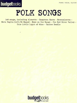 Zlevněný BUDGETBOOKS - FOLK SONGS klavír/zpěv/kytara