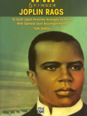 Speciální Cena 5-Finger JOPLIN RAGS - velmi jednoduchý klavír + volitelný doprovod pro čtyřruční hru