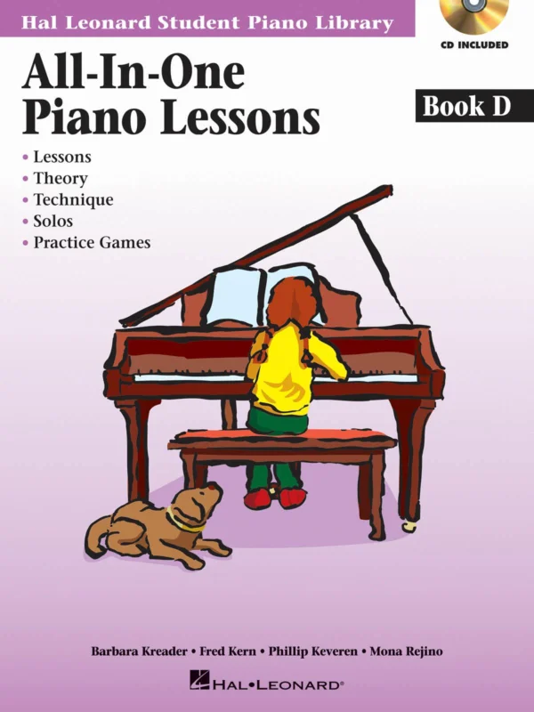 Kup Teď PIANO LESSONS - ALL IN ONE - book D + Audio Online (lessons, theory, technique, solos, practice games)