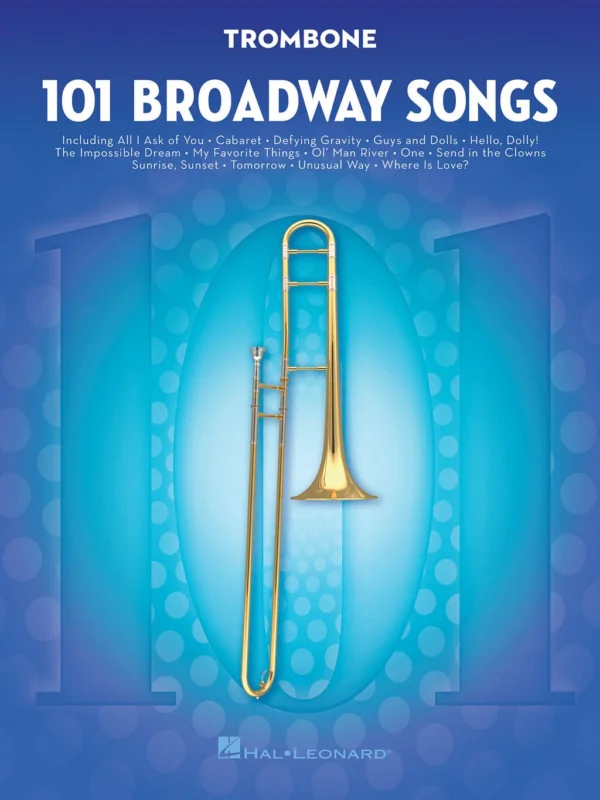 Ověřený 101 Broadway Songs for Trombone / 101 muzikálových melodií pro pozoun