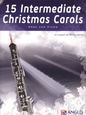 Omezená Nabídka 15 Intermediate Christmas Carols + CD / hoboj a klavír