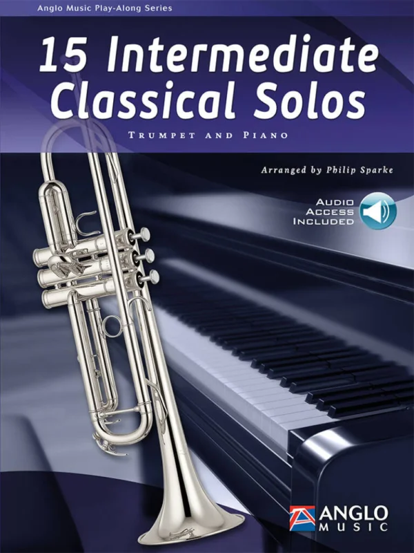 15 Intermediate Classical Solos + Audio Online / trumpeta a klavír Top Prodej