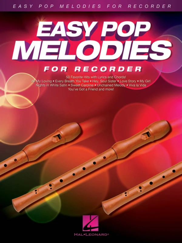 Pouze Dnes EASY POP MELODIES for Recorder / 50 populárních hitů pro zobcovou flétnu