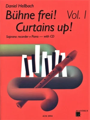 Levný Hellbach: Bühne Frei! Curtains Up! v.1 + CD / zobcová flétna a klavír