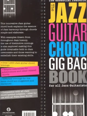 Přímo Od Výrobce Jazz Guitar Chord Gig Bag Book / Jazzové akordy pro kytaru - více než 1000 akordů