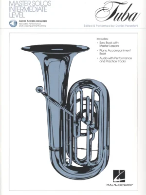 MASTER SOLOS FOR TUBA + Audio Online/ tuba a klavír Dokud Zásoby Vydrží