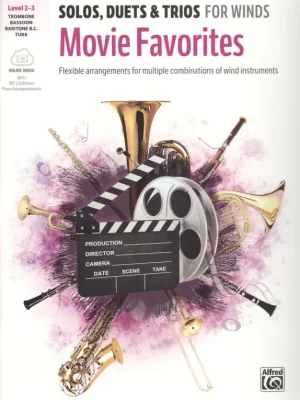 MOVIE FAVORITES: Solos, Duets & Trios for Winds + Audio Online / trombon, fagot, tuba a klavír (PDF) Dokud Zásoby Vydrží