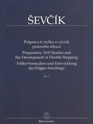 Nejprodávanější Otakar Ševčík - Opus 7, Průprava k trylku a výcvik prstového úhozu