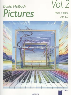 PICTURES 2 by Daniel Hellbach + CD / příčná flétna a klavír Autentický