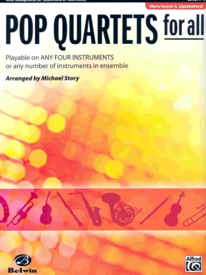 Nejprodávanější POP QUARTETS FOR ALL (Revised and Updated) level 1-4 // altový saxofon