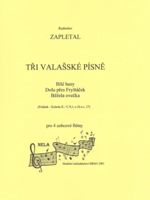 Ihned K Objednání TŘI VALAŠSKÉ PÍSNĚ PRO 4 ZOBCOVÉ FLÉTNY