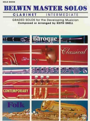 BELWIN MASTER SOLOS INTERMEDIATE CLARINET/ klarinet - sólový sešit Objednat Nyní