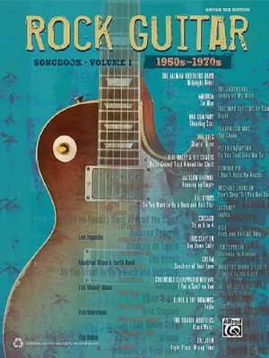 ROCK GUITAR Songbook 1 (1950s-1970s) / zpěv, kytara + tabulatura Jen Po Omezenou Doba