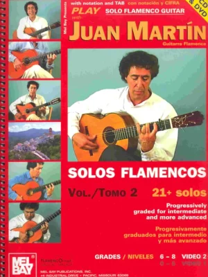 Solos Flamencos Guitar with Juan Martín 2 + Online Audio/Video / kytara + tabulatura Koupit Online