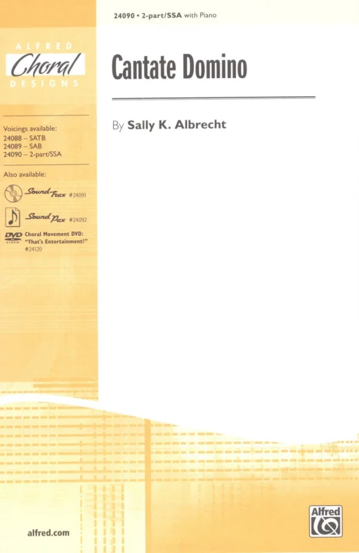 Cantate Domino / 2-PART (SSA)*+ piano Ověřený
