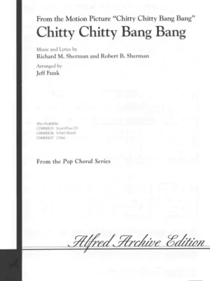 CHITTY CHITTY BANG BANG / SATB* a klavír/akordy Oblíbený