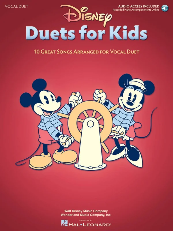 Disney Duets for Kids - 10 Great Songs Arranged for Vocal Duet + Audio Online / vocal duet + piano Objednat Nyní