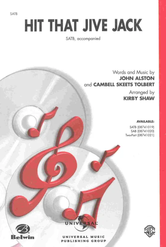 Časově Omezené Hit That Jive Jack / SATB* + klavír/akordy