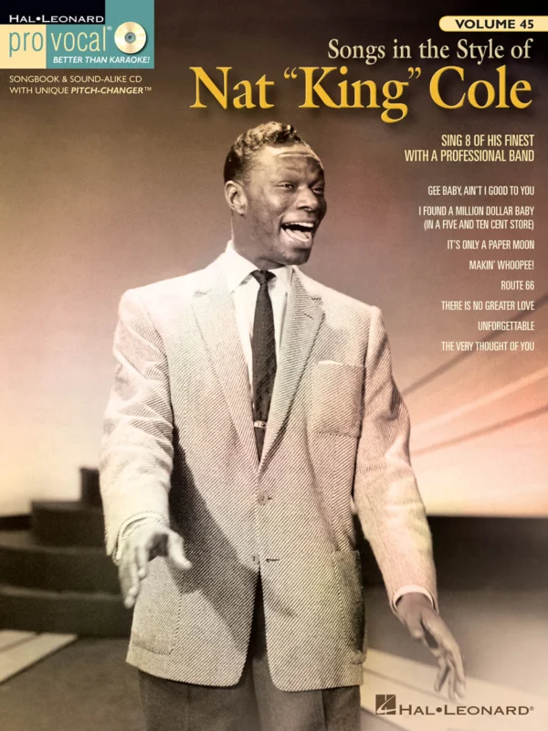 PRO VOCAL 45 - NAT KING COLE + CD Expresní Doručení