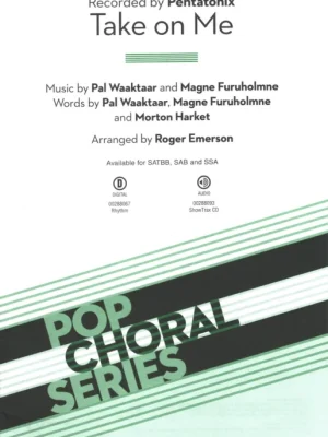 Take on Me (by Pentatonix) / SAB* + klavír (nebo a cappella) Sleva