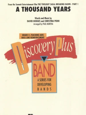 A Thousand Years (The Twilight Saga) - koncertní dechový orchestr / partitura + party Horká Nabídka