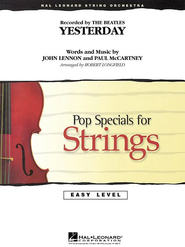 Vrácení Zdarma Yesterday - Pop Specials For Strings (easy level) / partitura + party