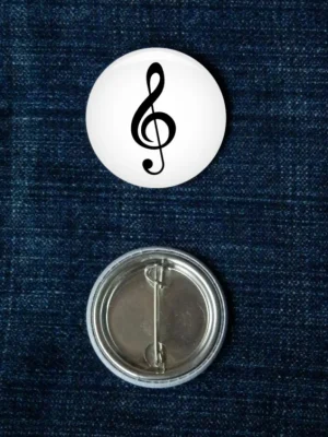 Placka 37mm (odznak) - bílá - HOUSLOVÝ KLÍČ Objednat Nyní