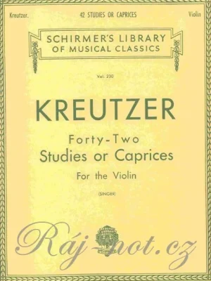 42 Studies or Caprices pro housle od Rodolphe Kreutzer Vysoce Kvalitní