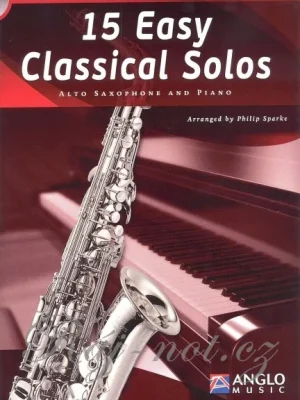 15 Easy Classical Solos pro altový saxofon a klavír Horká Nabídka