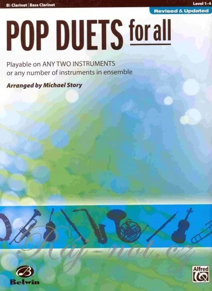 Zlevněný POP DUETS FOR ALL (Revised and Updated) level 1-4 // klarinet/bass klarinet