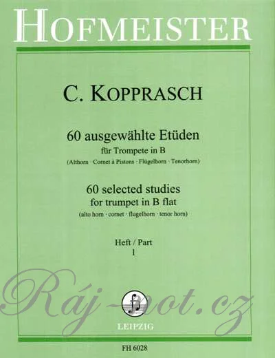60 ausgewählte Etüden für Trompete in B band 1 - Kopprasch Carl Top Prodej