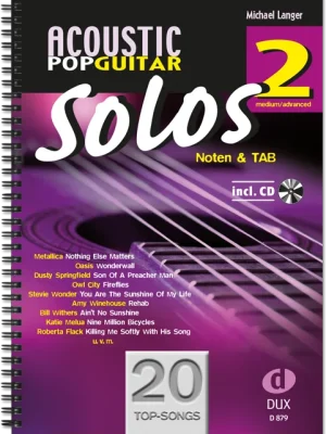 Acoustic Pop Guitar Solos 2 - Noten & TAB - medium/advanced Výprodej