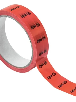 Značkový Páska značkovací na kabely 10m, 33m x 2,5cm, červená